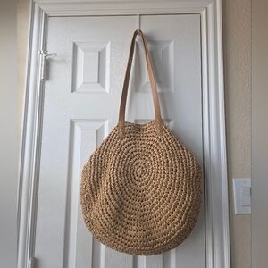 Straw Woven Tote Shoulder Bag